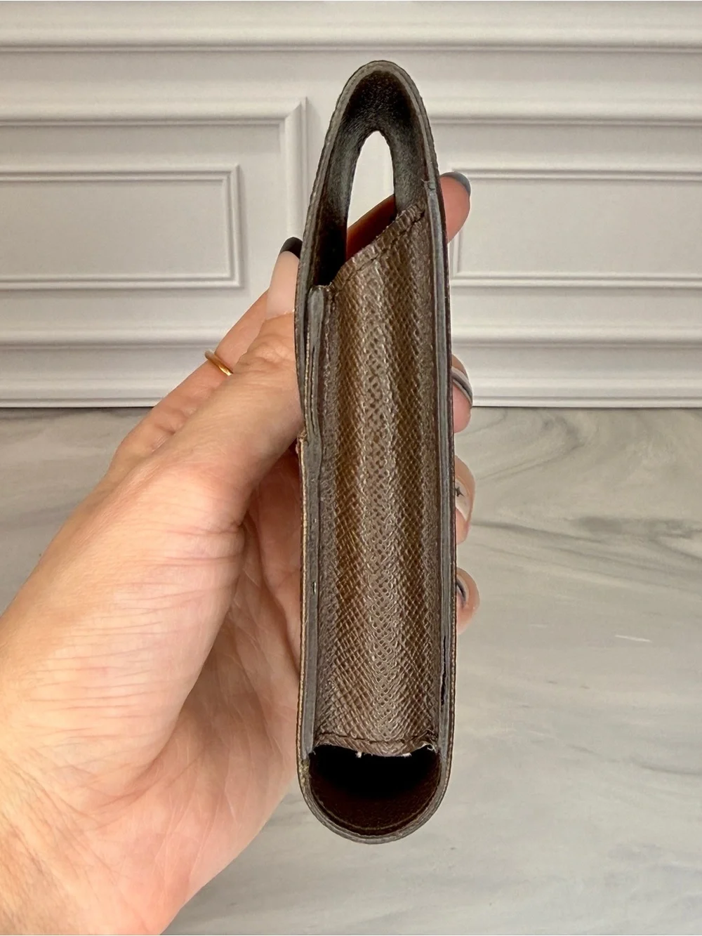 Louis Vuitton Damier Ebene Mini Case | LV Cosmetic Case | Lipstick & Accessories